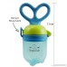 Baby Food Feeder Grow With Me Set | Baby Fruit Feeder | Baby Teething Toy | Silicone Teether Nibbler | 2 Extra Nipples | Free E-Book (Berry Blue) - B01FRVGGRC